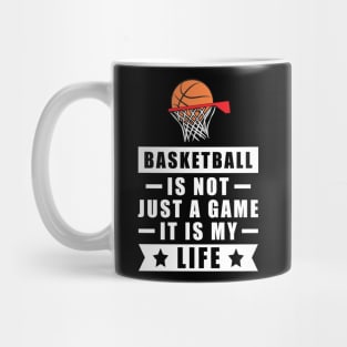 Basketball Is Not Just A Game, It Is My Life Mug